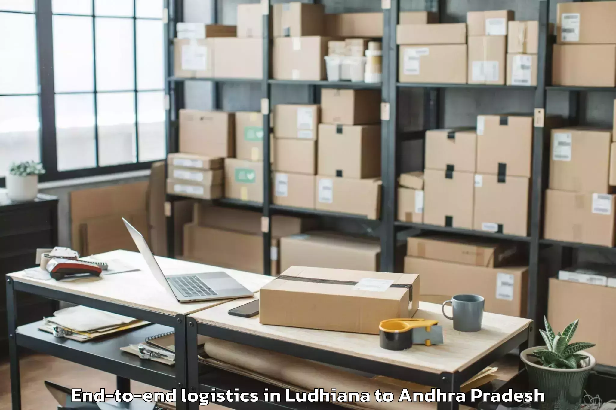 Leading Ludhiana to Vaddeswaram End To End Logistics Provider